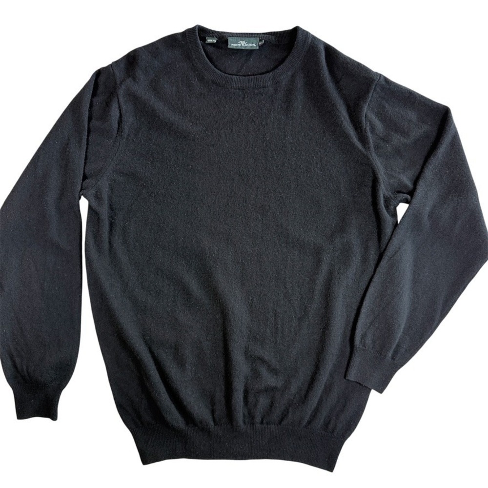 Rodd & Gunn Sweater Men XL Black Cashmere Merino Wool Crewneck EP0832 Onyx